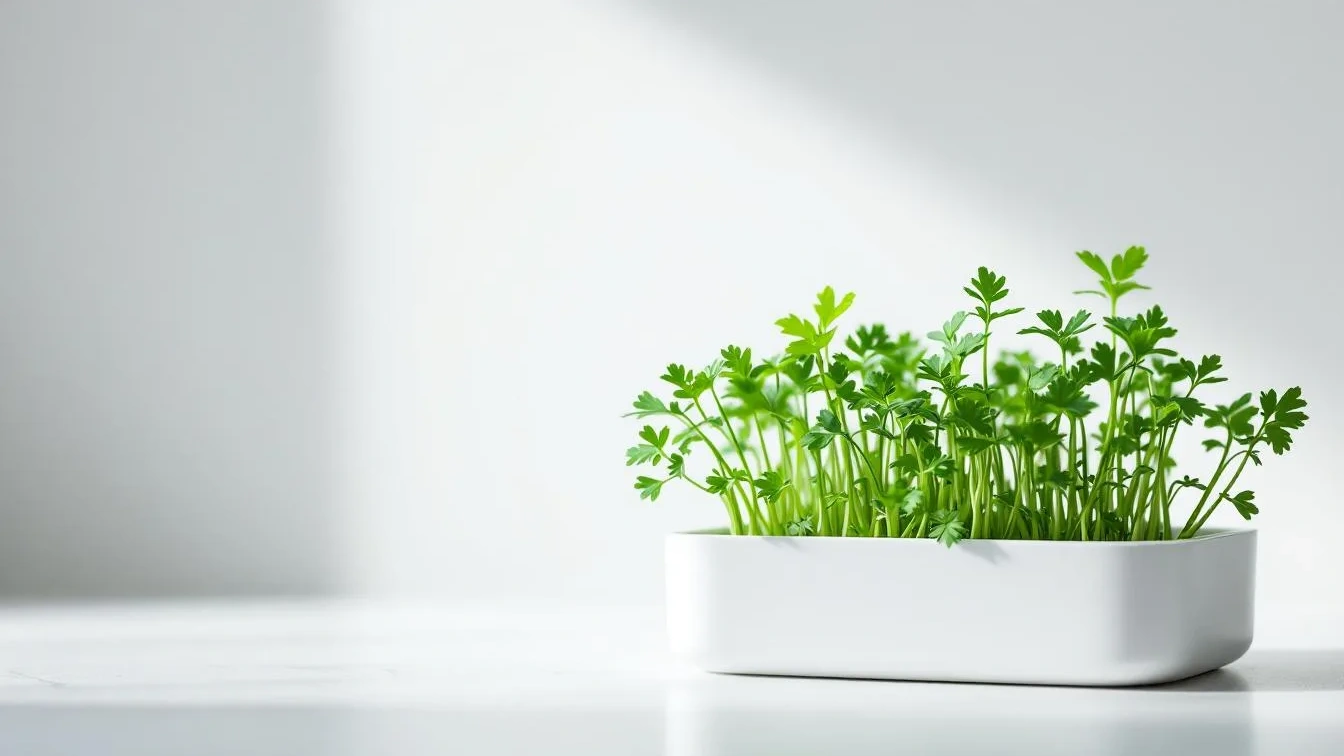 Koriander microgroenten eenvoudig kweken op je vensterbank: binnen een week plukken!