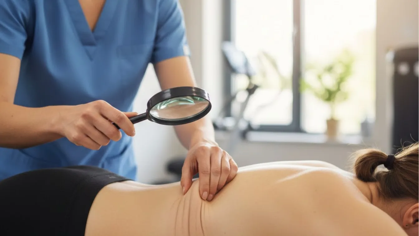 Een fysiotherapeut onthult waarom je rug altijd vol rimpels zit